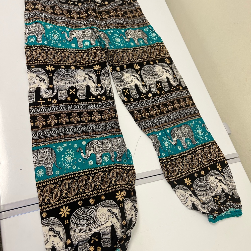 Elephant Print Harem Pants